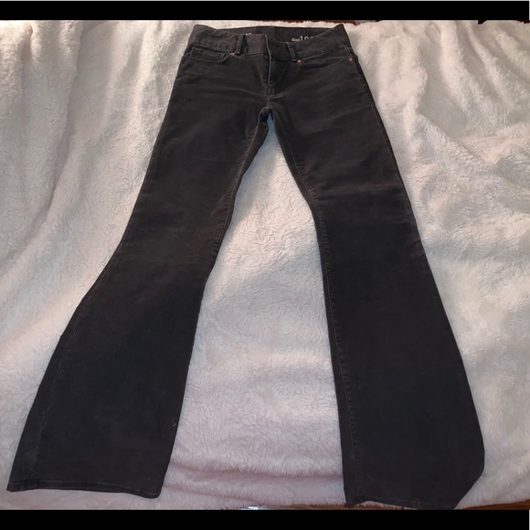 Gap Gray Corduroy Straight-leg Pants - Picture 1 of 4
